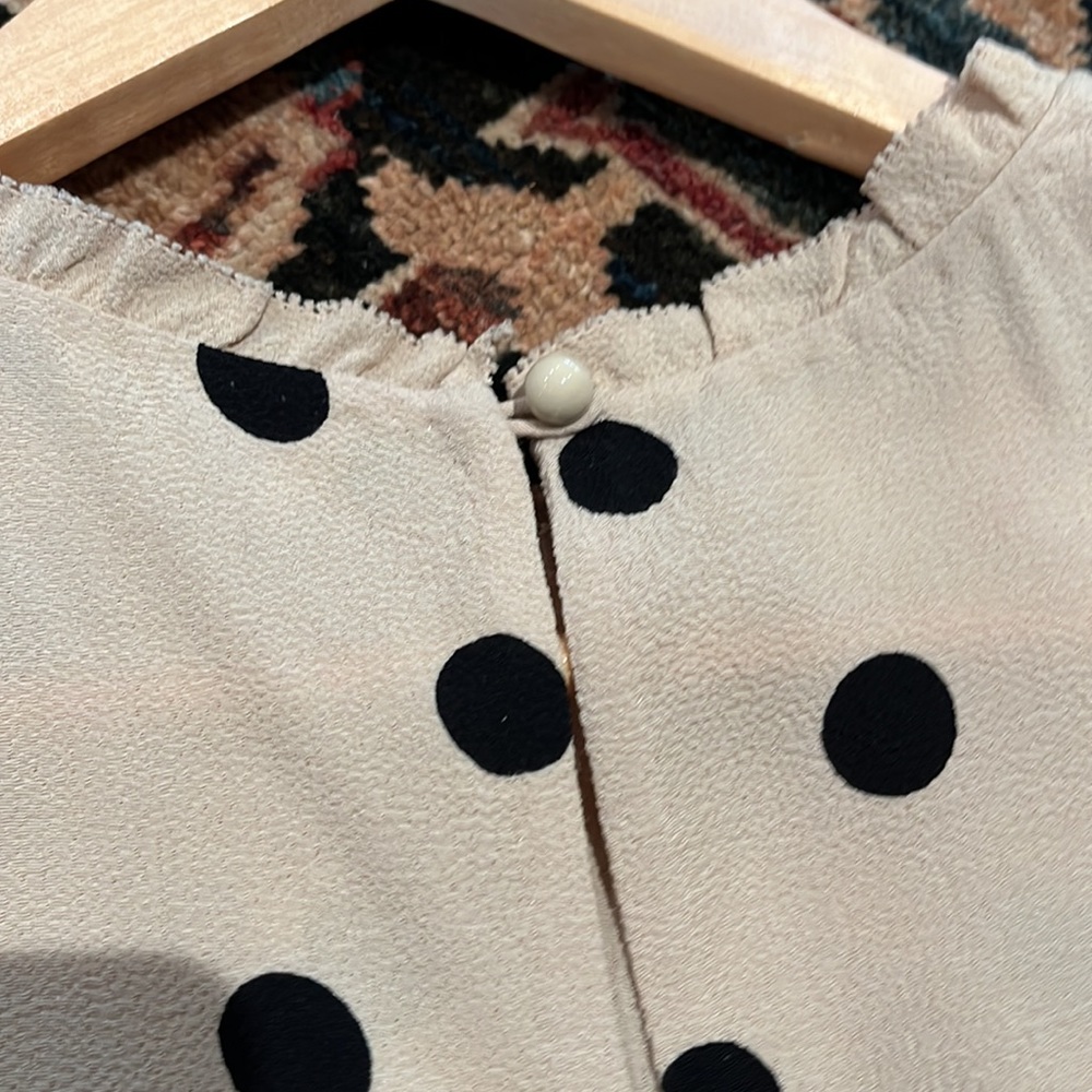 Kate spade poka dot viscose shirt - Picture 3 of 4